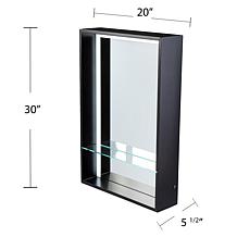 Southern Enterprises Wervin Lighted Mirror w/ Shelf