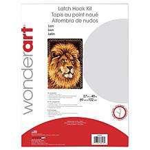 Spinrite Wonderart Latch Hook Kit 27"X40" - Lion
