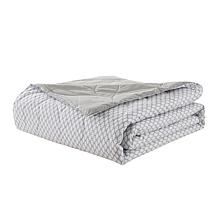 St James Home Waverly Cotton Reversible Down Alternative Blanket- Twin