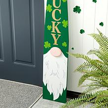 St. Patrick's Wooden Gnome Porch Decor