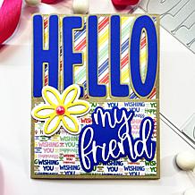 Stamps of Life Big Hello A2 Card Die Set