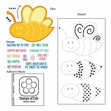 Stamps of Life Bumblebee Fold-It Stamp and Die Kit