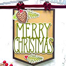 Stamps of Life Christmas A2 Card Die Set
