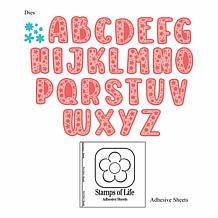Stamps of Life Floral Alphabet Layering Die Set