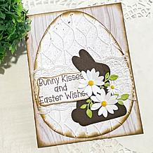 Stamps of Life Floral Easter Egg Fold-It Stamp and Die Kit