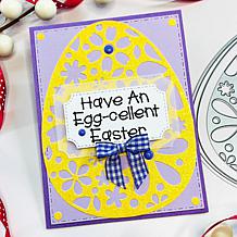 Stamps of Life Floral Easter Egg Fold-It Stamp and Die Kit