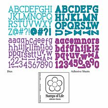 Stamps of Life Typewriter Alphabet Dies - Set of 148