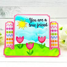 Stamps of Life You Are Loved Step-Up A2 Card Stamp and Die Set