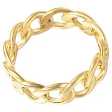 Stately Steel Cuban Chain Ring