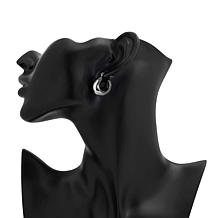 Stately Steel Large Rounded Tube Hoop Earrings