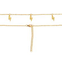 Stately Steel Lighting Bolt Necklace
