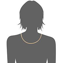 Stately Steel Omega Chain Necklace