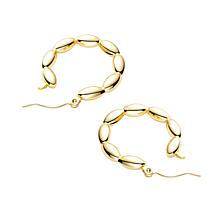 Stately Steel Puffy Bead Earrings