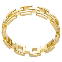 Stately Steel Small Square Link Ring