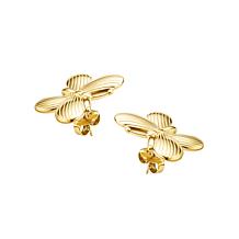 Stately Steel Stainless Steel Butterfly Necklace and Earrings Set