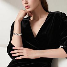 Stately Steel Stainless Steel Knot Cuff Bangle Bracelet