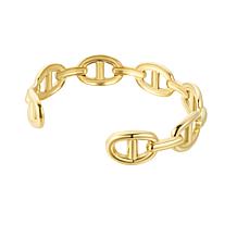 Stately Steel Stainless Steel Knot Cuff Bangle Bracelet