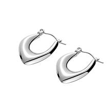 Stately Steel Stainless Steel Water Drop Earrings