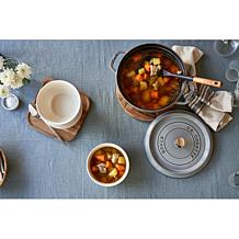 Staub 4-Quart Cast Iron Round Cocotte in Majolic Colors