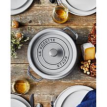 Staub 4-Quart Cast Iron Round Cocotte in Majolic Colors