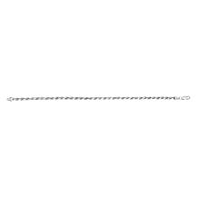 Sterling Silver 5mm Diamond-Cut Solid Rope Chain 8-1/2" Bracelet