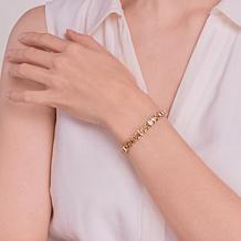 Sterling Silver Colored Gemstone Tennis Bracelet