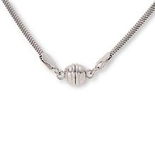 Sterling Silver Diamond-Cut Snake Chain 18" Necklace