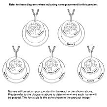 Sterling Silver Engraved Name Family Tree Necklace