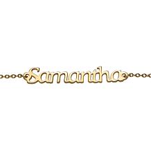 Sterling Silver Personalized Mini Name Ankle Bracelet