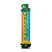 St.Patrick's Wooden Rainbow and Pot of Gold Porch Decor