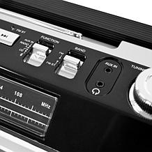 Studebaker Retro Bluetooth Boombox w/CD Player, Radio & Cover