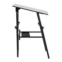 Studio Designs Black/White Foldable Table w/ Adjustable Top & Height