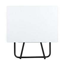 Studio Designs Black/White Foldable Table w/ Adjustable Top & Height