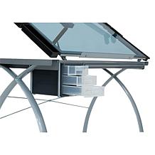 Studio Designs Futura Drafting Table Adjustable Top and Supply Storage