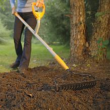 Sun Joe Garden Rake with Extra Handle