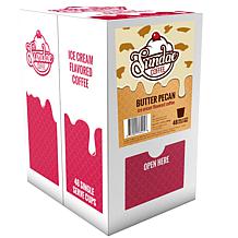 Sundae Ice Cream Flavored Coffee Pods Butter Pecan 48-Count