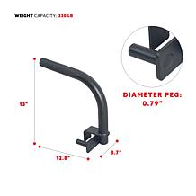 Sunny Health and Fitness Dip Bar Attachment for Power Racks and Cages