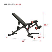 Sunny Health and Fitness Fully Adjustable Utility Weight Bench