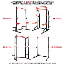 Sunny Health and Fitness Lat PullDown Attachment for Power Racks/Cages