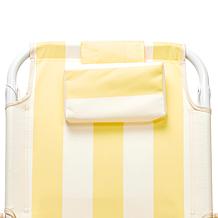 SUNNYLiFE Deluxe Beach Chair Lounger Seat - La Mer Limon Stripe