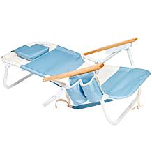 SUNNYLiFE  Deluxe Beach Chair Med Fabric Lounger Seat - La Mer Blue