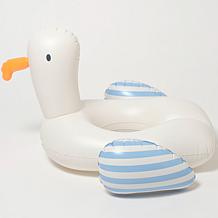 Sunnylife Kids Tube Pool Ring Sammy the Seagull - Blue & White Stripe