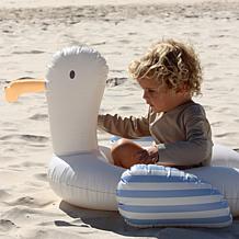 Sunnylife Kids Tube Pool Ring Sammy the Seagull - Blue & White Stripe