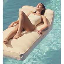 SUNNYLiFE Luxe Lie-On Lounger Beige Inflatable Pool Float