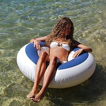 SUNNYLiFE Marine Navy Inflatable Pool Ring 41.7" Float