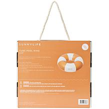 SUNNYLiFE Tierra Clay Terracotta Stripe Pool Ring 41.7"