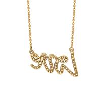 Suzy Levian 18" 14K Gold 0.30ctw Diamond Love Necklace