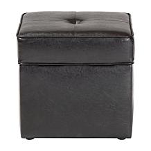 Sydney Faux Leather Storage Ottoman