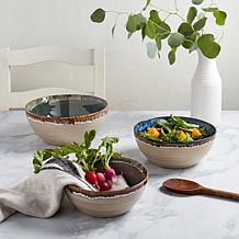 Tabletops Gallery Assorted Serving Tuscon Bowl - Set of 3