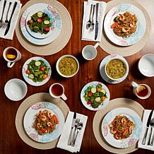 Tabletops Gallery Emma 16-Piece Dinnerware Set - Service for 4